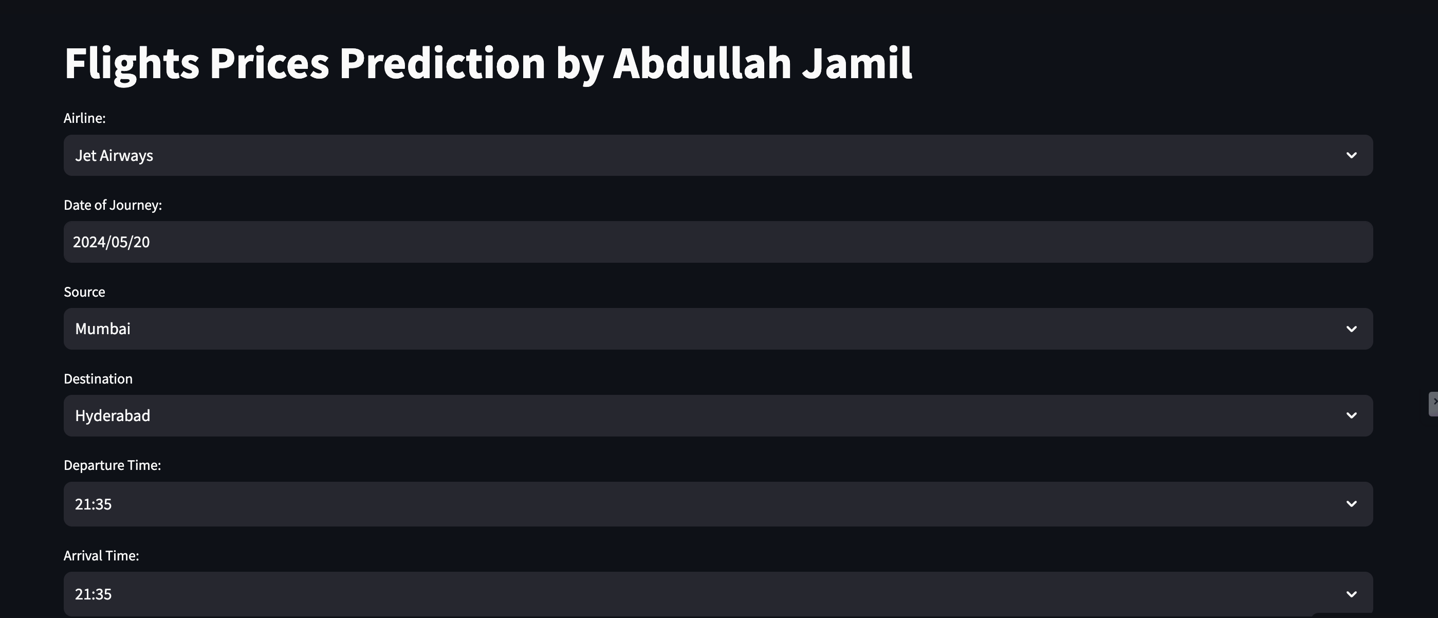 Flights Prices Prediction